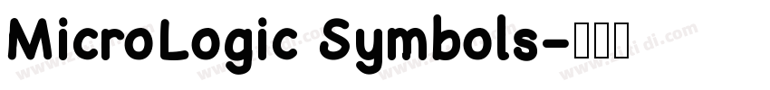 MicroLogic Symbols字体转换